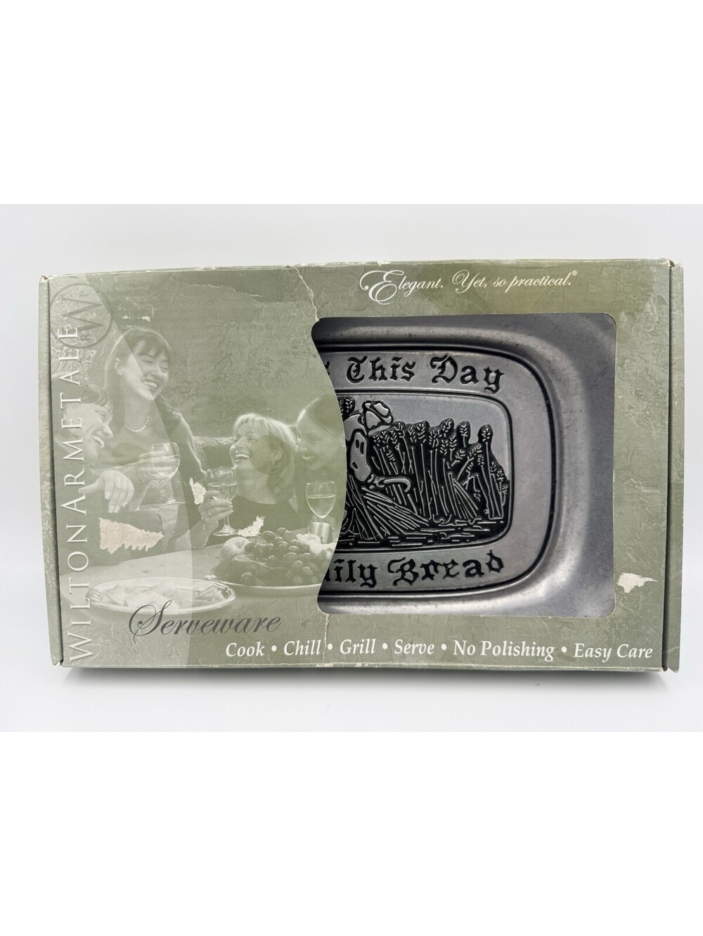 Wilton Armetale Give Us Our Daily Bread Large Serving Tray Platter 601009 NEW